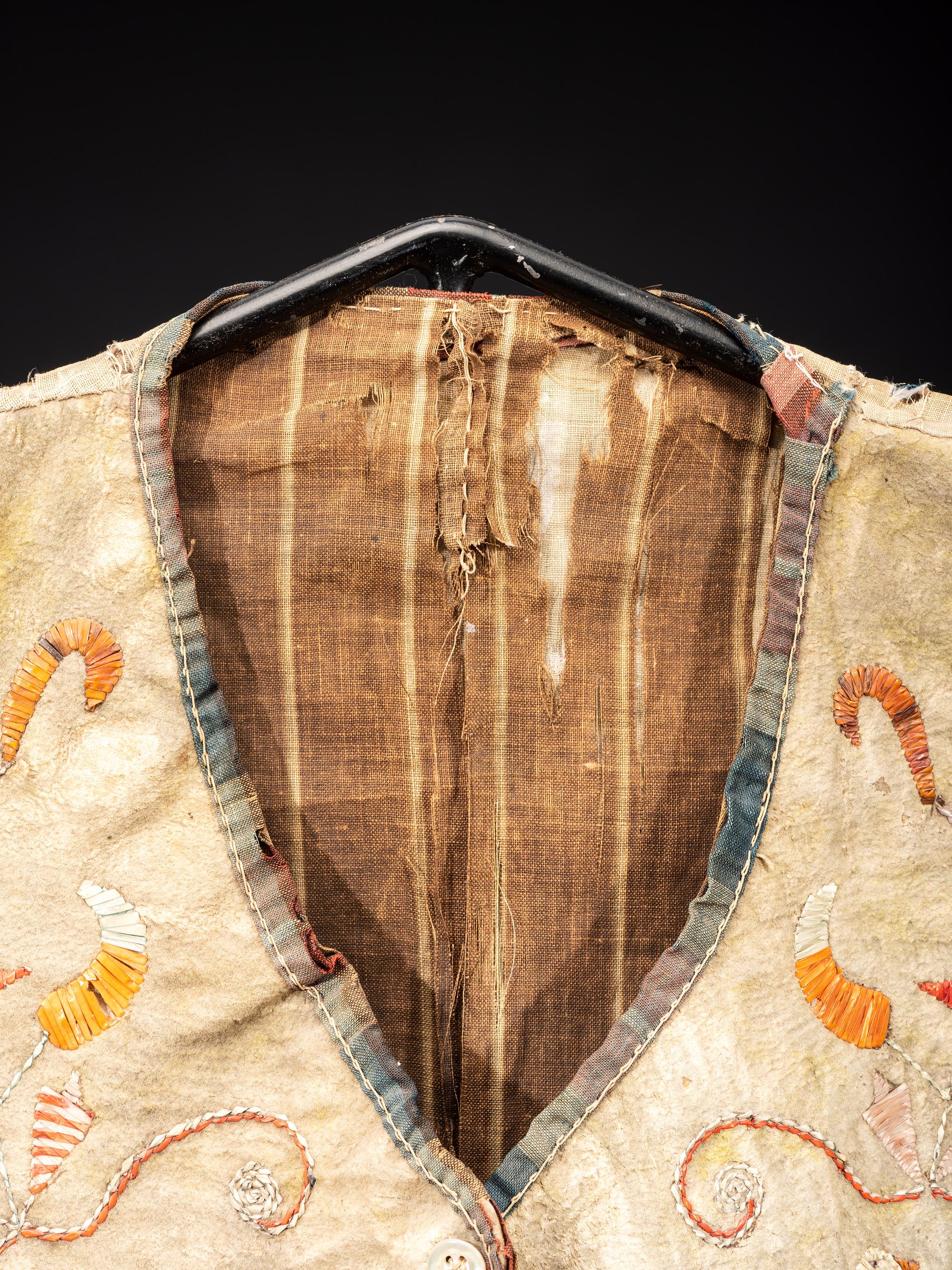 Metis Quilled Hide Vest