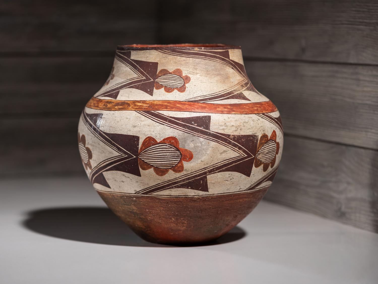 Laguna Polychrome Pottery Jar