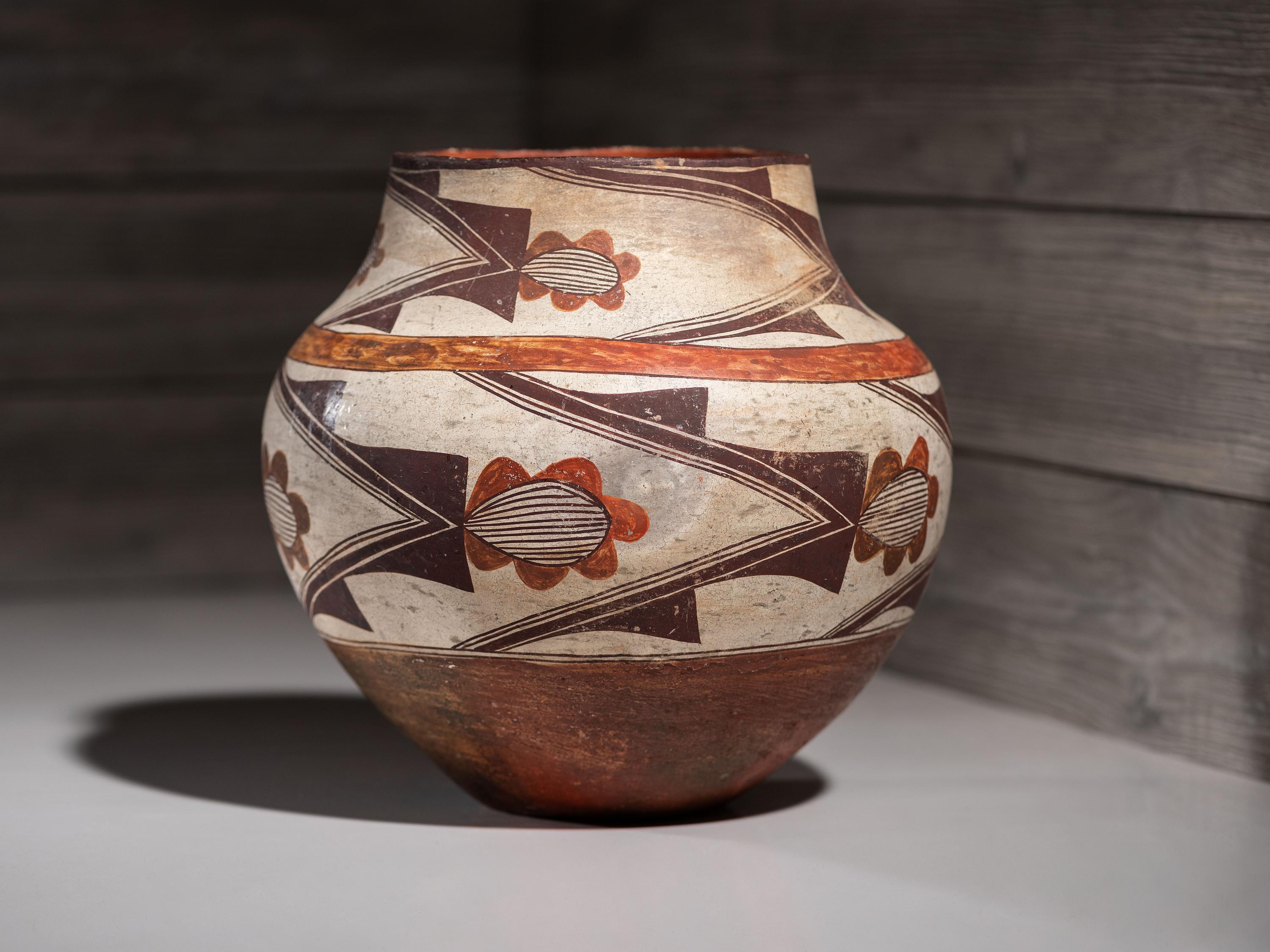 Laguna Polychrome Pottery Jar