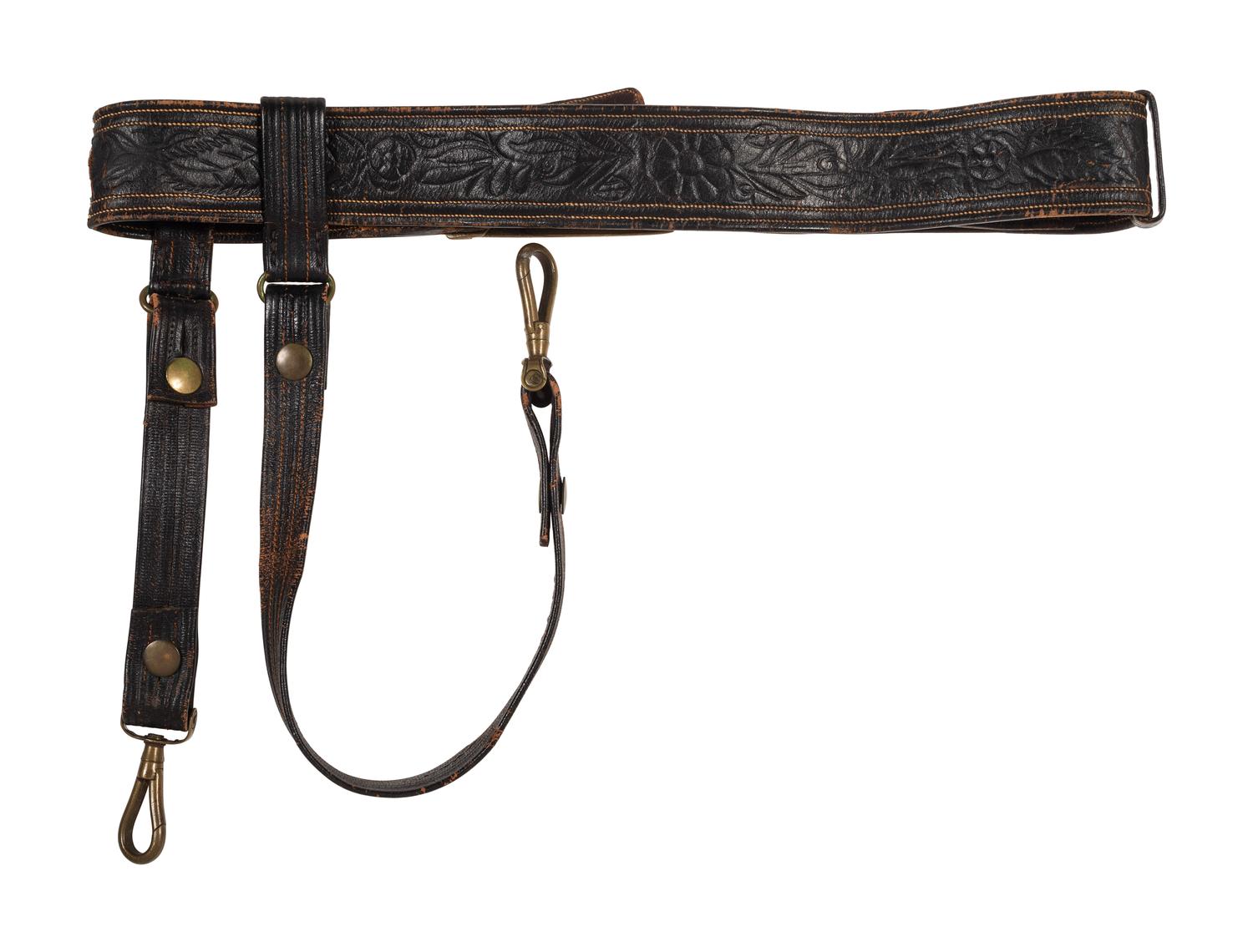 [CIVIL WAR]. Officer's sword belt equipped with Model 1851 belt plate.