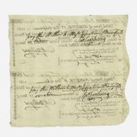 [American Revolution] Hillegas, Michael Document, signed