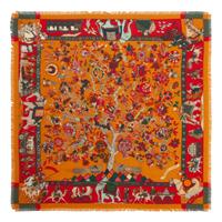 Two Hermès 90cm Silk/Cashmere Scarves