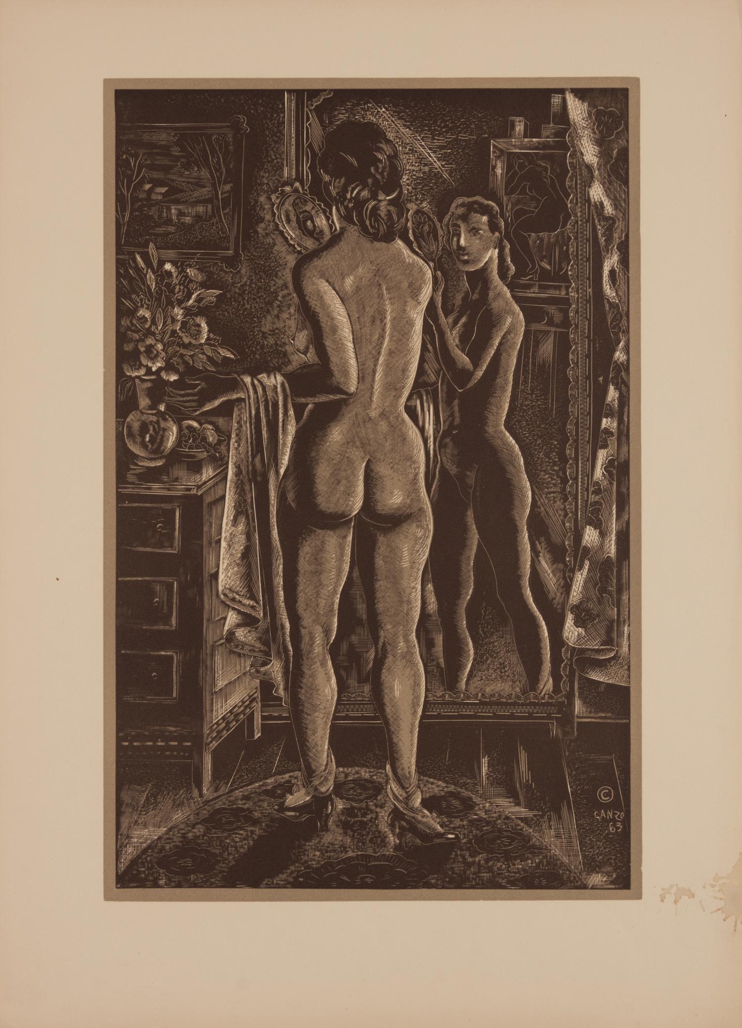 A pair of prints ( Studio Mirror; After the Storm )