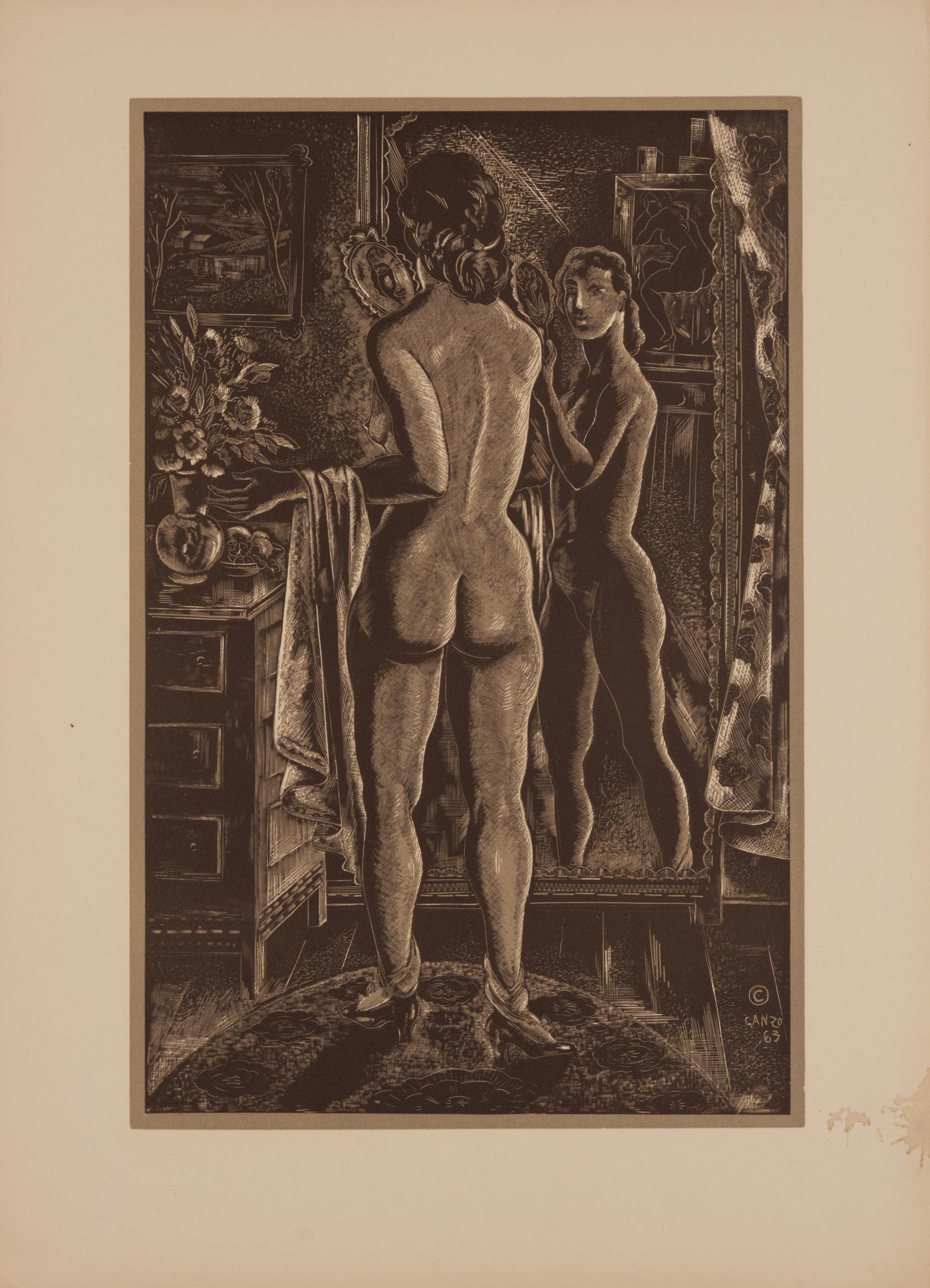 A pair of prints ( Studio Mirror; After the Storm )