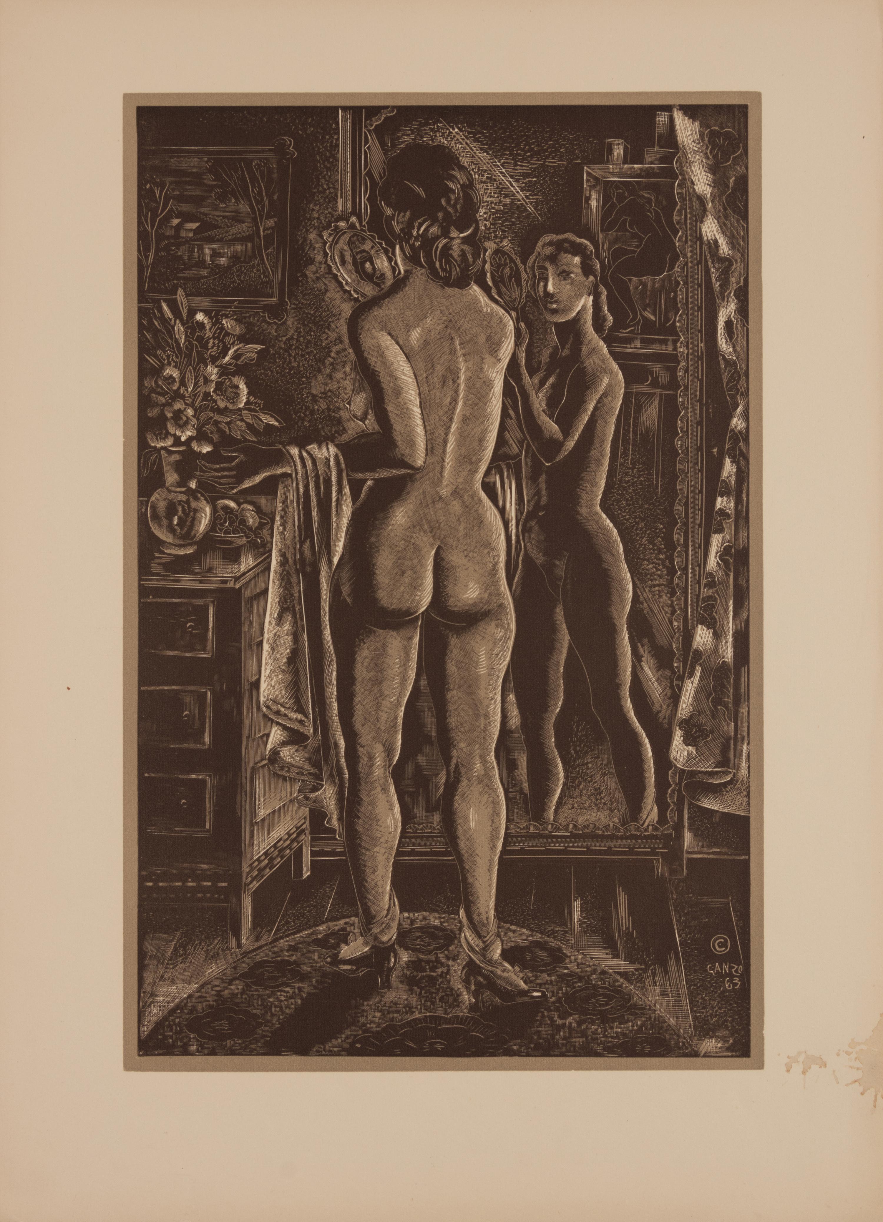 A pair of prints ( Studio Mirror; After the Storm )