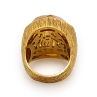 Marco Rota, Citrine and Yellow Gold Ring