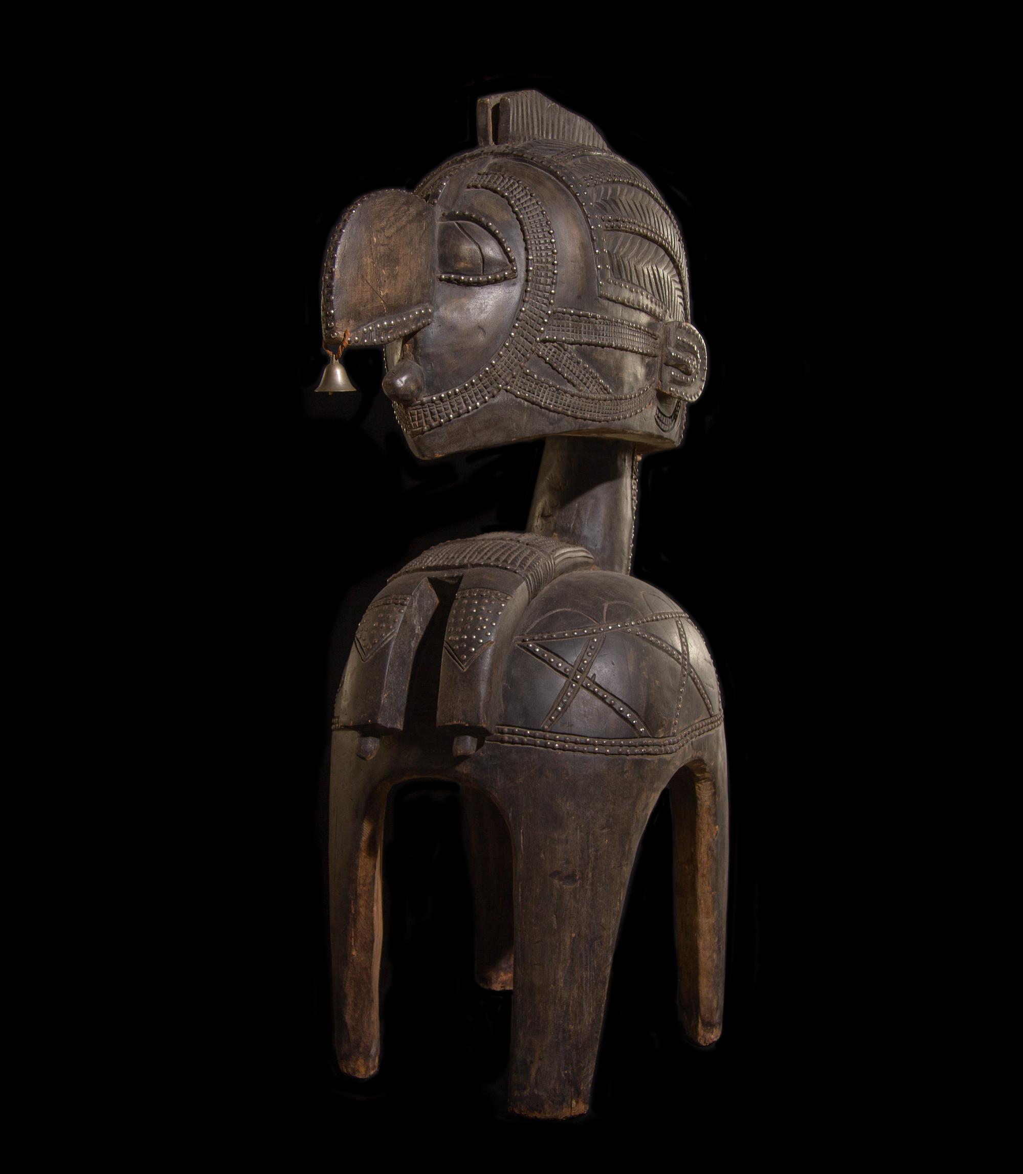 A Baga Wood Nimba Mask or Headdress