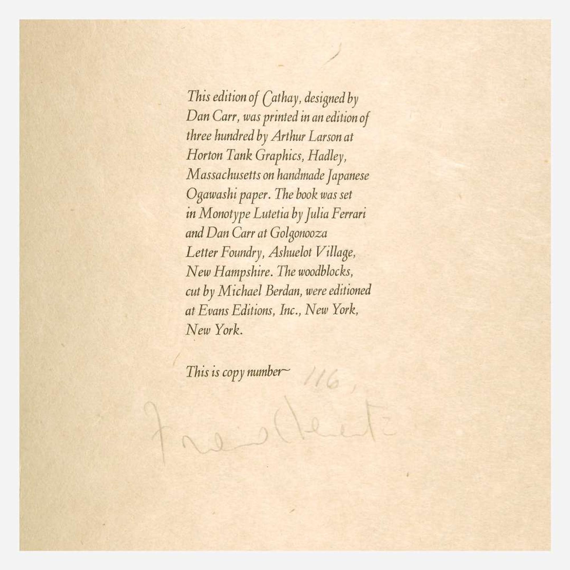 [Private Press] [Limited Editions Club, The] Pound, Ezra, and Joseph Mitchell Group of 2 Titles