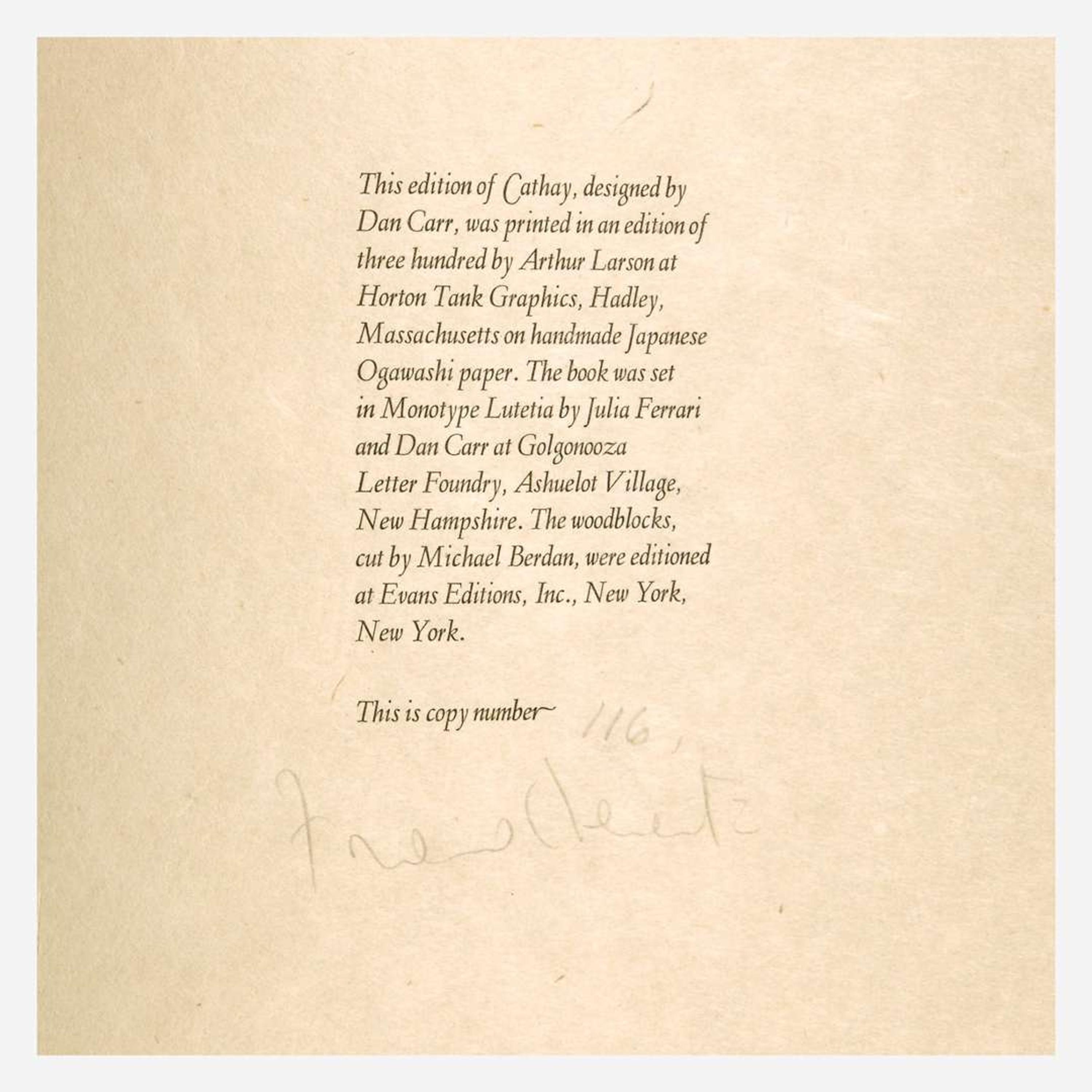 [Private Press] [Limited Editions Club, The] Pound, Ezra, and Joseph Mitchell Group of 2 Titles
