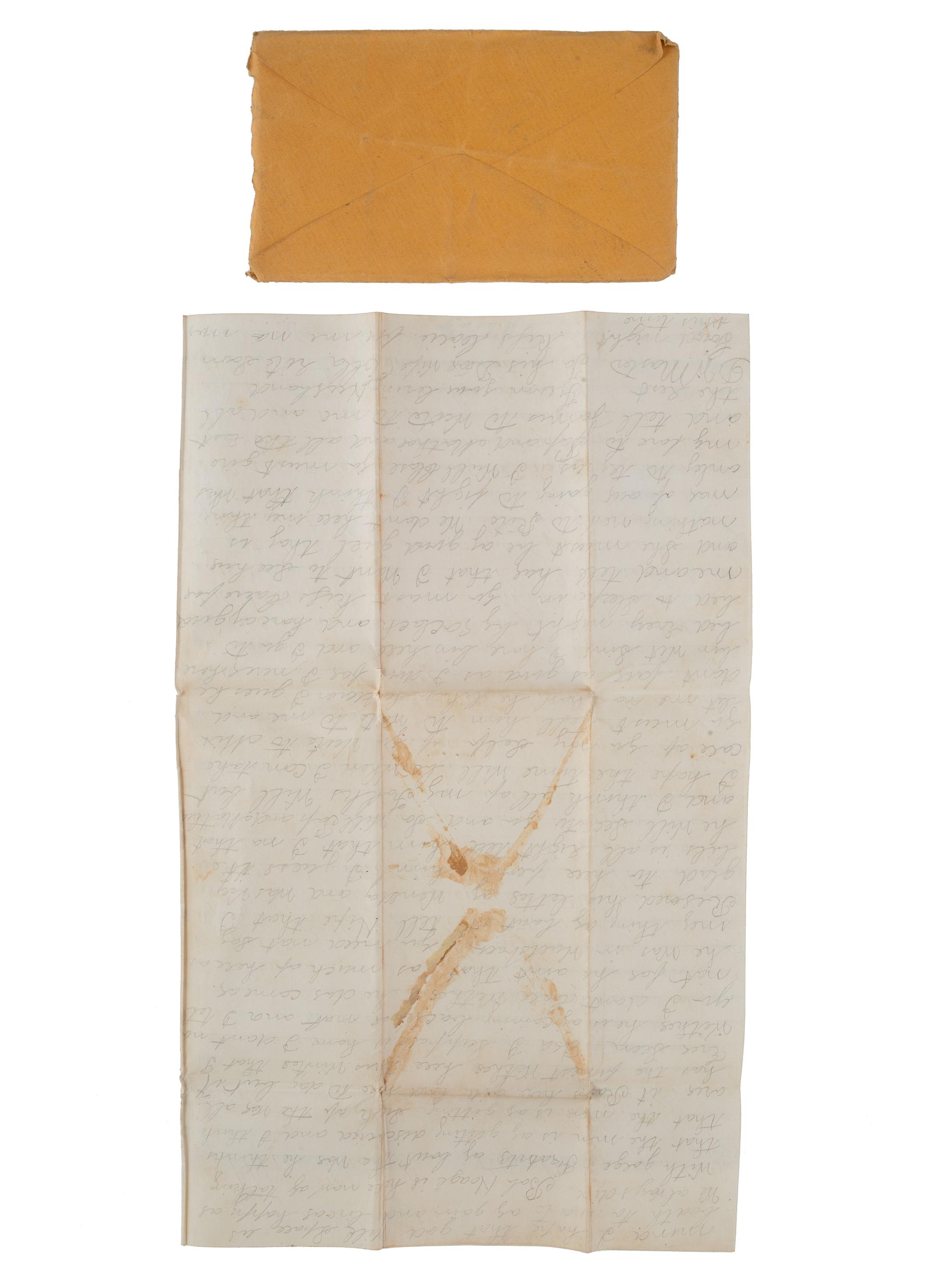 [CIVIL WAR]. Extensive letter archive of Private David W. Masten, Co. E, New York 143rd Infantry, musician, private, and member of the Ambulance Corps.