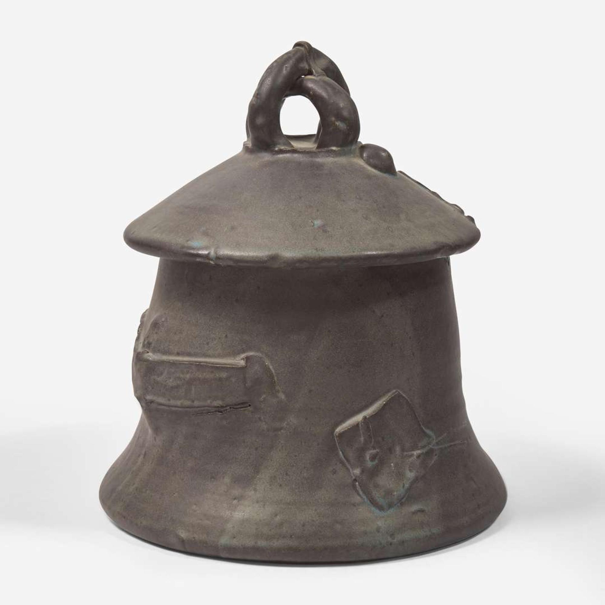 Robert Turner (American, 1913-2005) Ashanti Reduction-Fired Lidded Vessel, USA, circa 1980