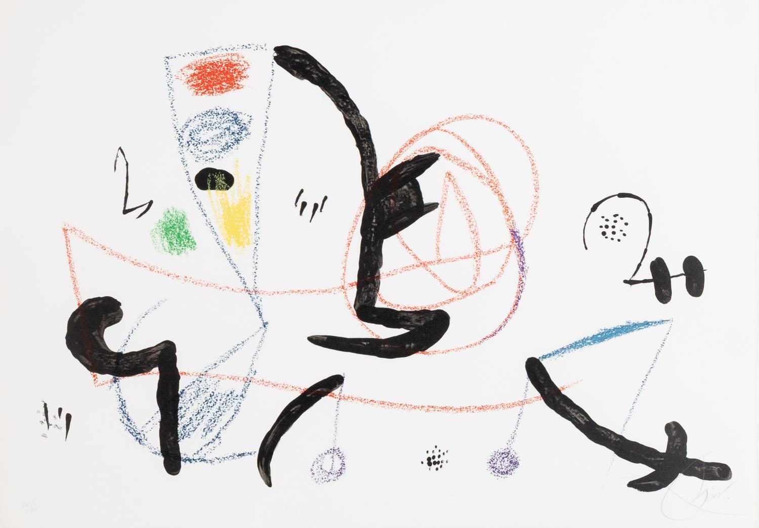 Joan Miró (Spanish, 1893-1983) — Maravillas con Variaciones Acrósticas en El Jardín de Miró: one plat e , 1975