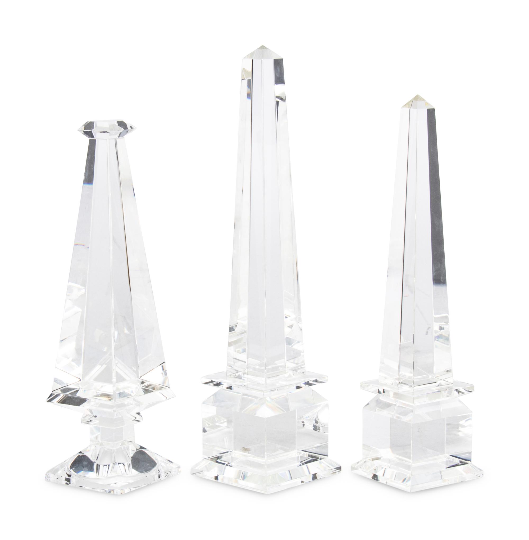 Three Glass Obelisks