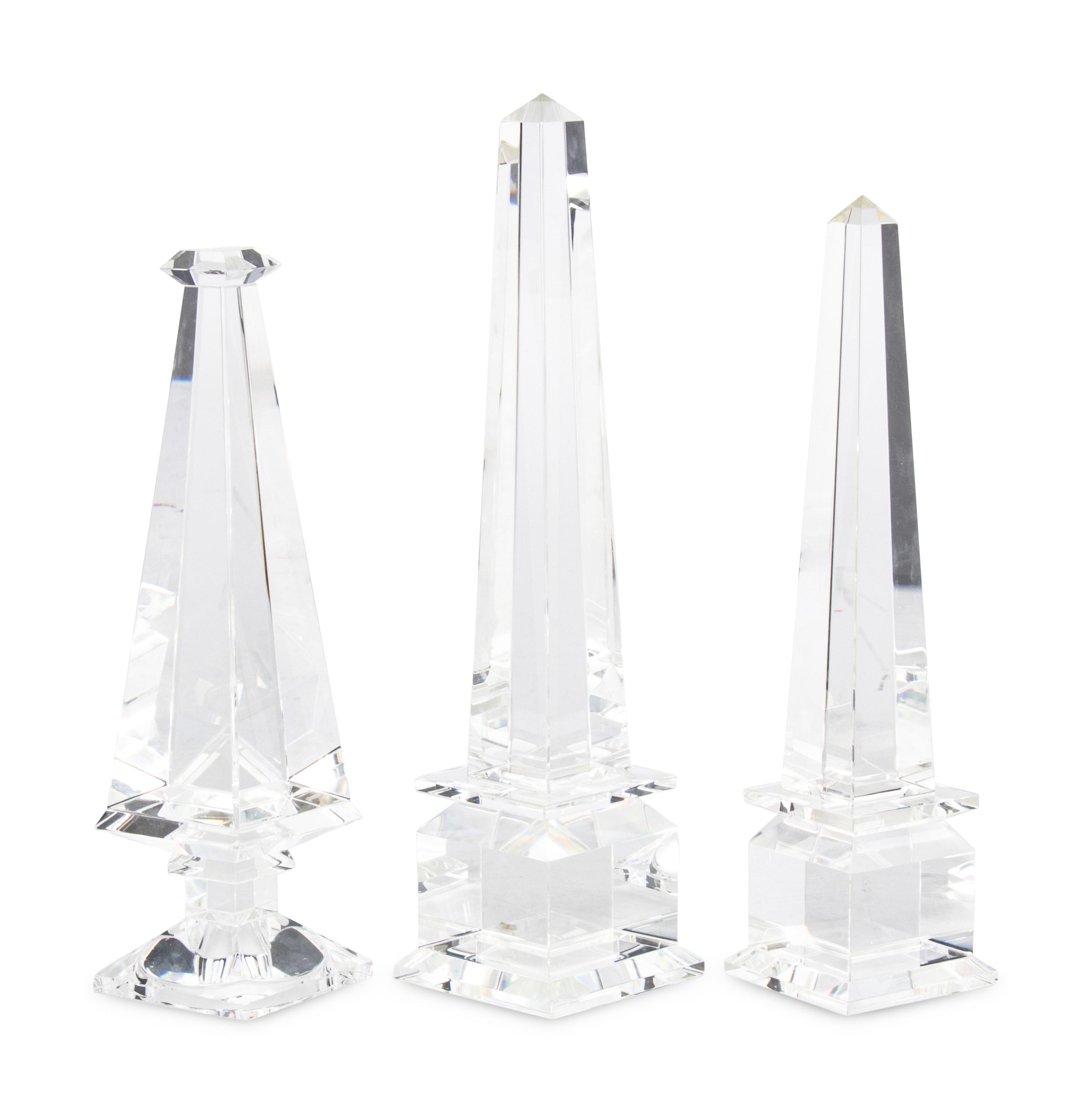 Three Glass Obelisks