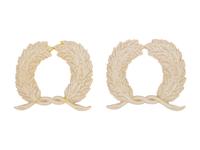 A Pair of Molded Plaster Laurels