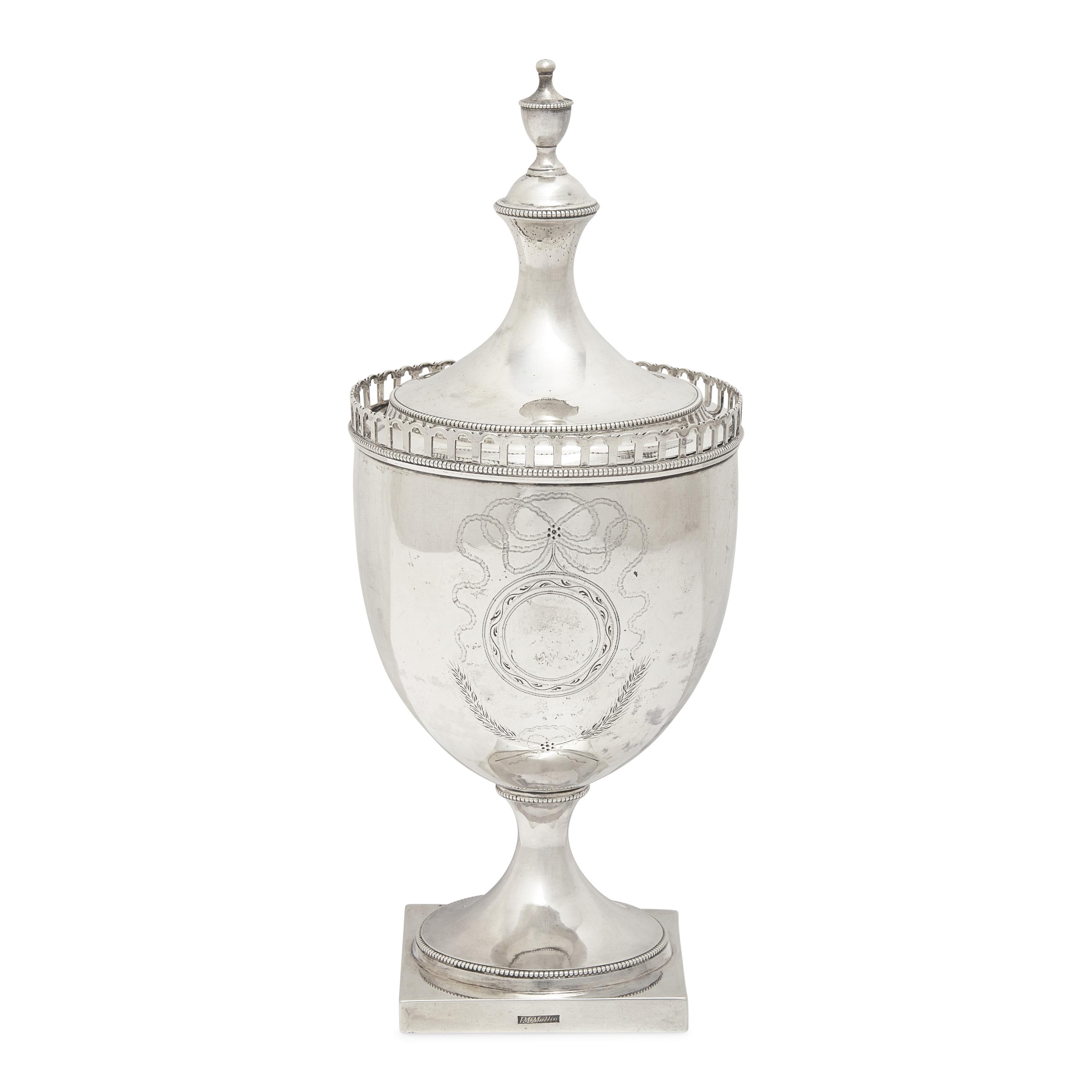 A Federal Silver Sugar Urn