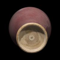 A Chinese Copper-Red Glazed Meiping Vase, Qing Dynasty 清 紅釉梅瓶