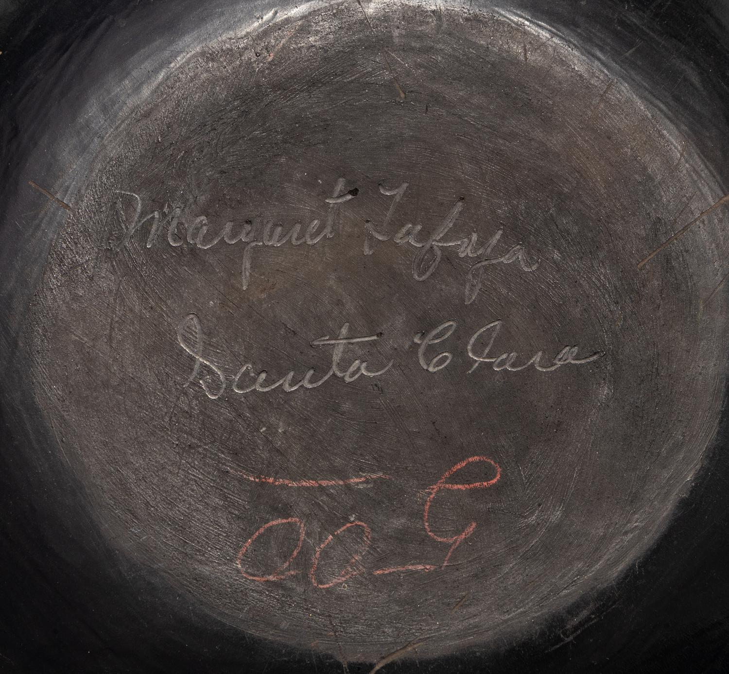 Blackware Pottery Plate