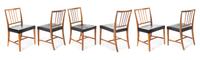 Scandinavian Design, 1950s, a set of six dining chairs