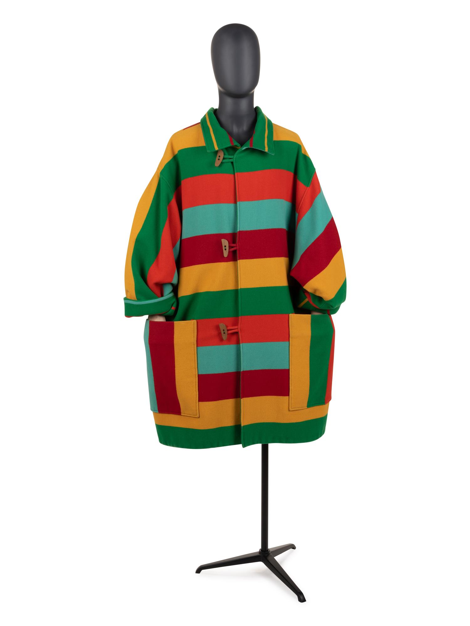 Two Designer Items: One Robave Coat & One Scarf by Nick Cave, 1990s