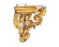 A French Régence giltwood and gesso wall bracket, circa 1720