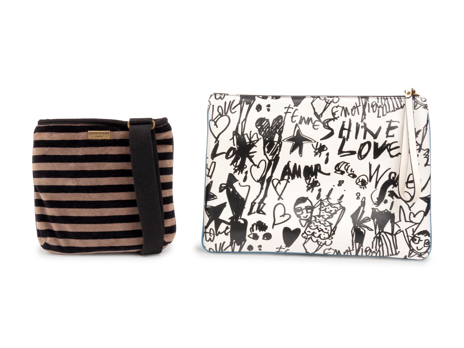 Four Designer Bags, 2000-10s: Yves Saint Laurent, Lanvin & Two Sonia Rykiel