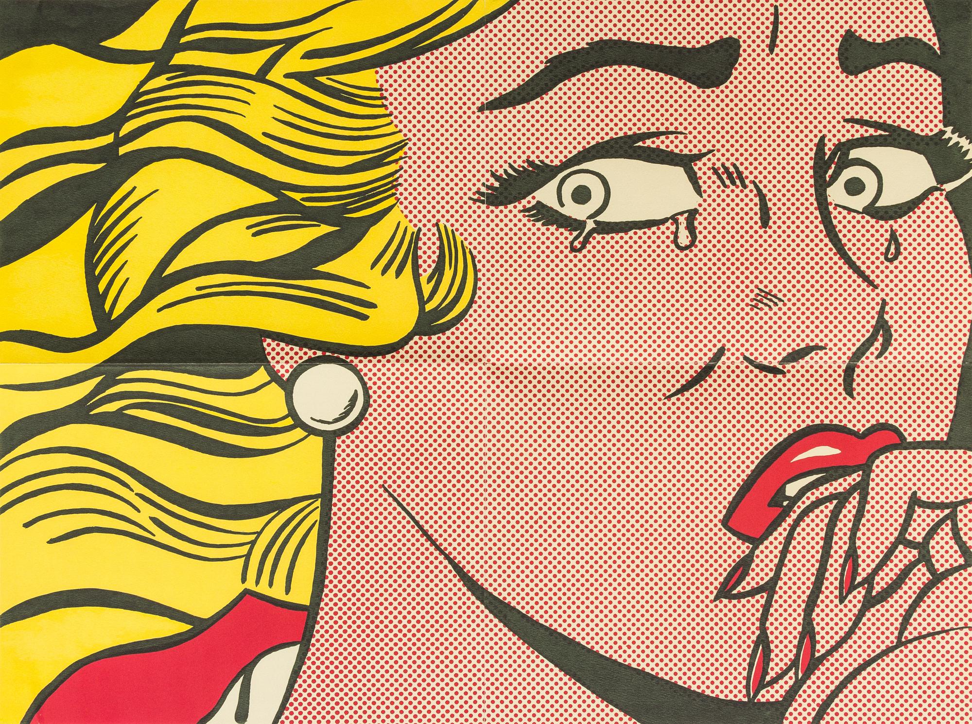 After Roy Lichtenstein, (American, 1923-1997), Crying Girl (mailer), 1963