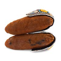 Athabaskan and Haudenosaunee Beaded Hide Moccasins