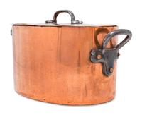 An American Copper Brazier with Cover