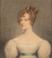 Portrait of Miss Foote, Actress and Portrait of a Woman (a pair of works), 1827