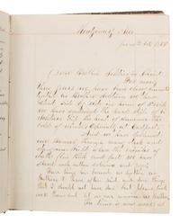 [CIVIL WAR]. Immediate post-war journal containing entries from 30+ soldiers of the 117th Illinois Infantry.