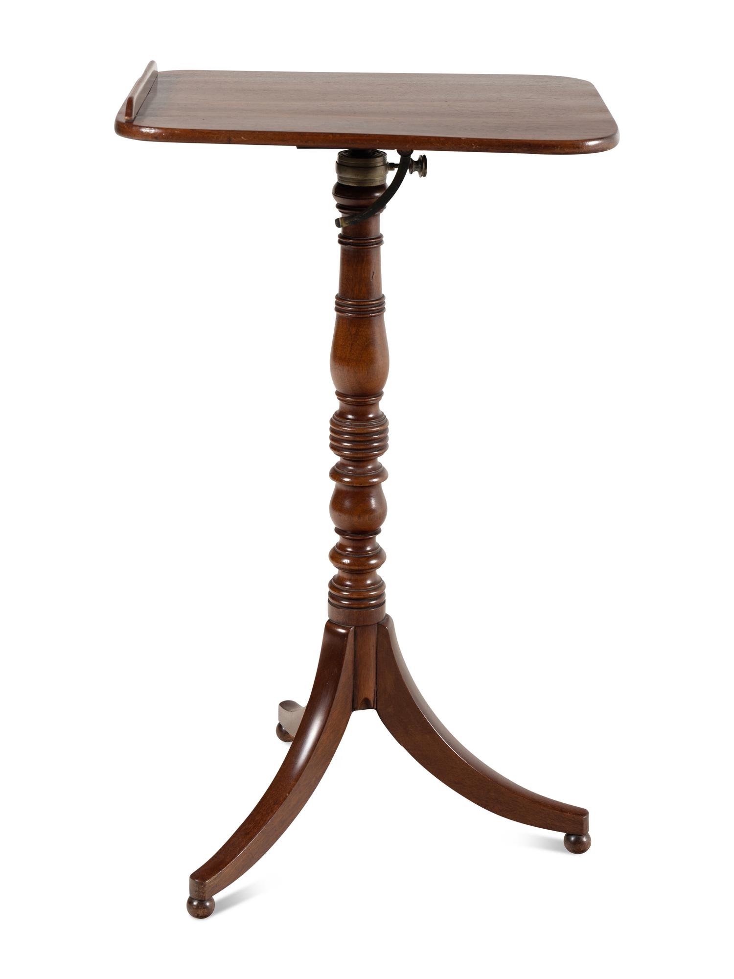 A Regency Mahogany Music Stand