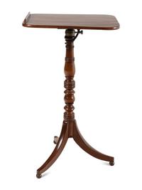 A Regency Mahogany Music Stand