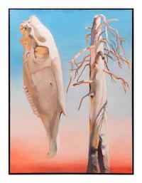 Wild Horse Skull with Dead Snag , 1989