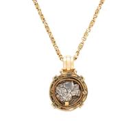 TETRADRACHM COIN AND MULTIGEM PENDANT NECKLACE