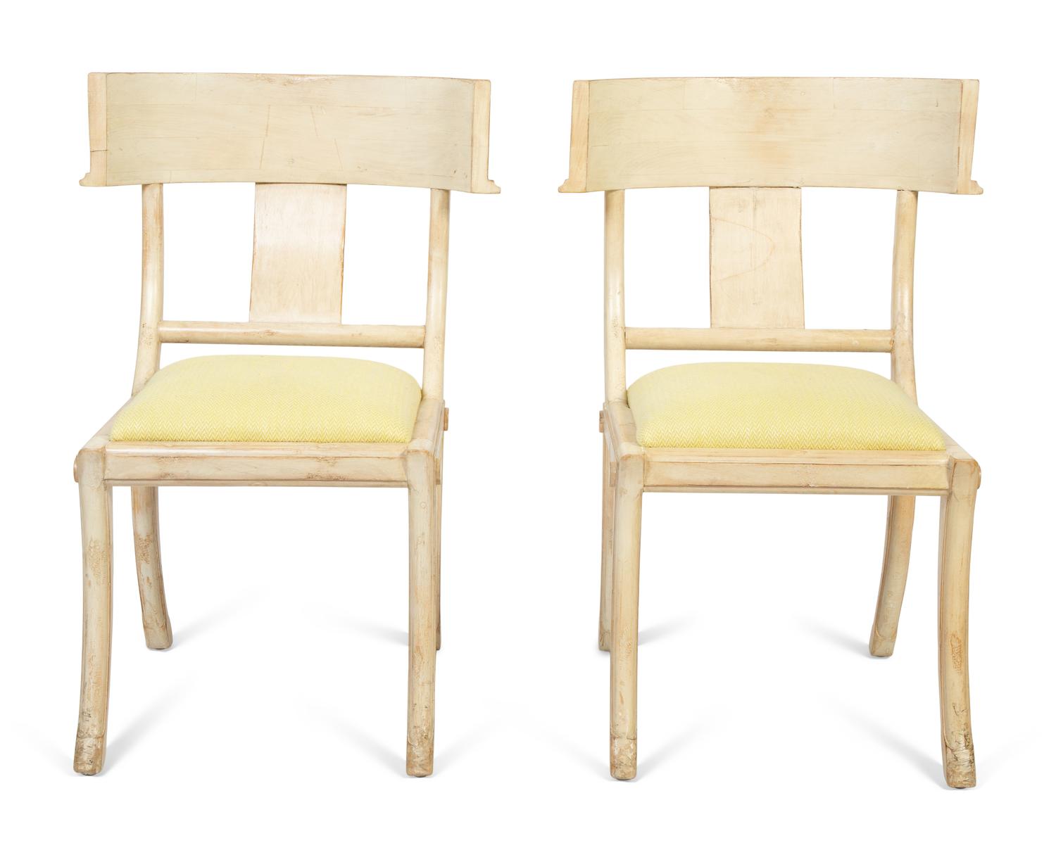 A Pair of Painted Klismos Chairs in the Style of T. H. Robsjohn-Gibbings — 20TH CENTURY