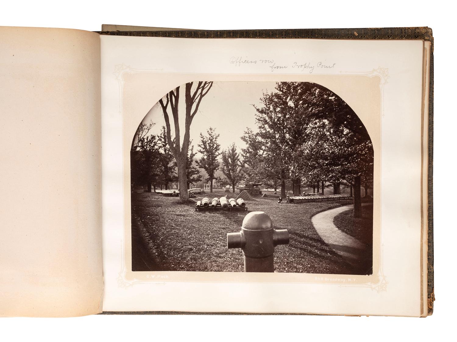 [LATE INDIAN WARS]. PACH, G.W. (1848-1904), photographer. US Military Academy year book for the Class of 1875, containing photographs of notable officers, professors, and cadets, incl. Little Bighorn casualty James G. Sturgis. New York: 1875.