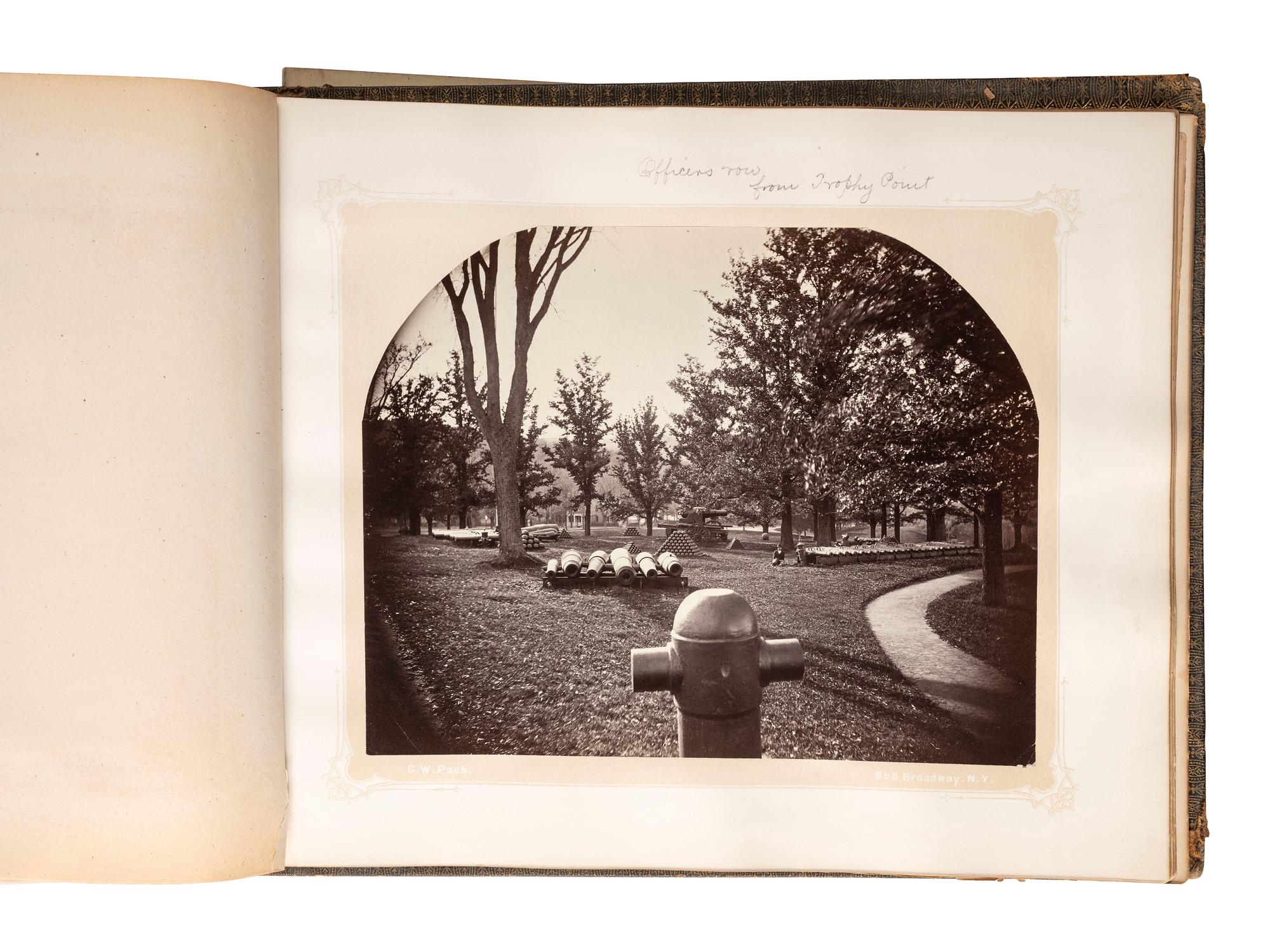 [LATE INDIAN WARS]. PACH, G.W. (1848-1904), photographer. US Military Academy year book for the Class of 1875, containing photographs of notable officers, professors, and cadets, incl. Little Bighorn casualty James G. Sturgis. New York: 1875.