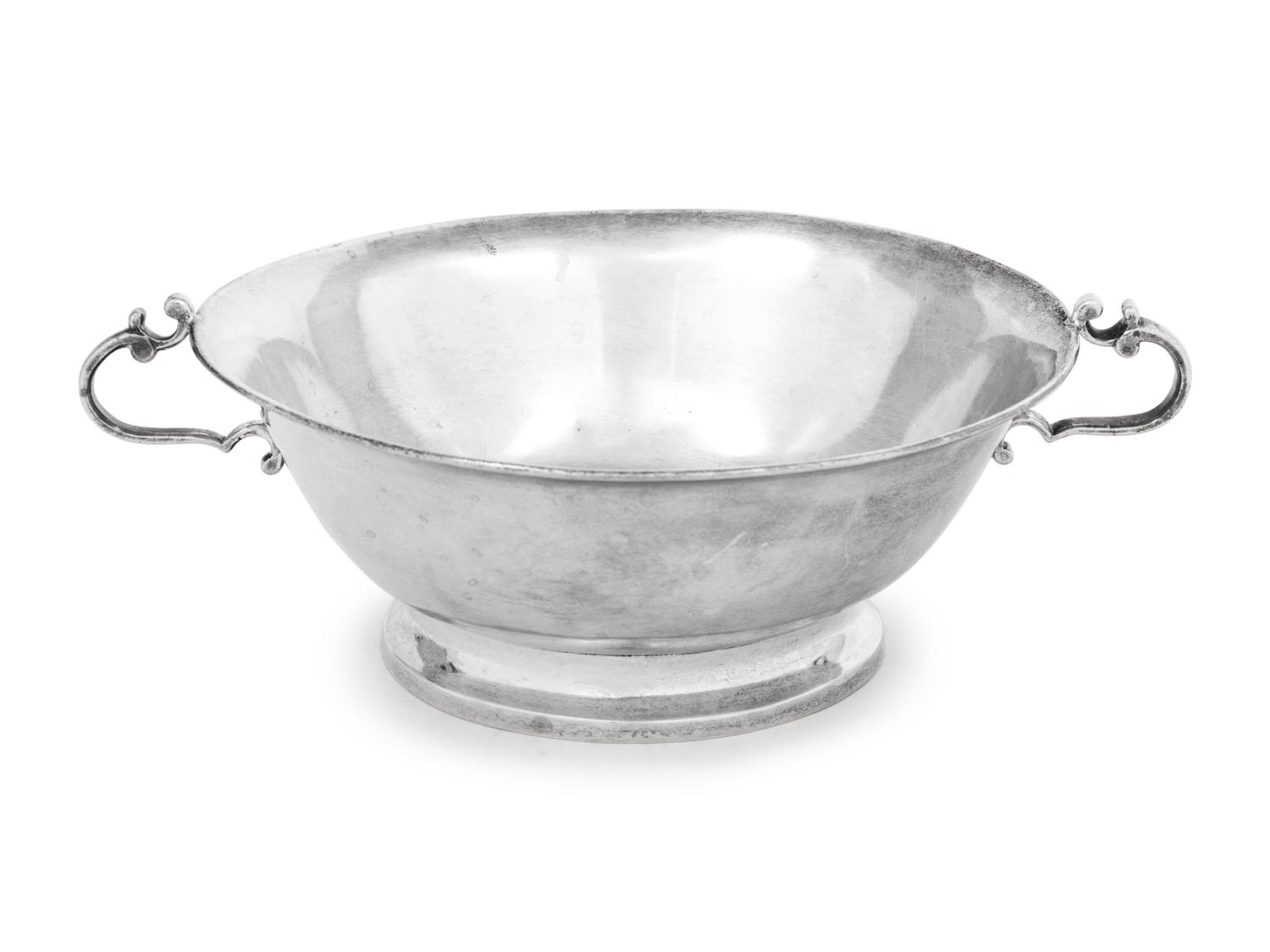 A Continental Silver Handled Bowl
