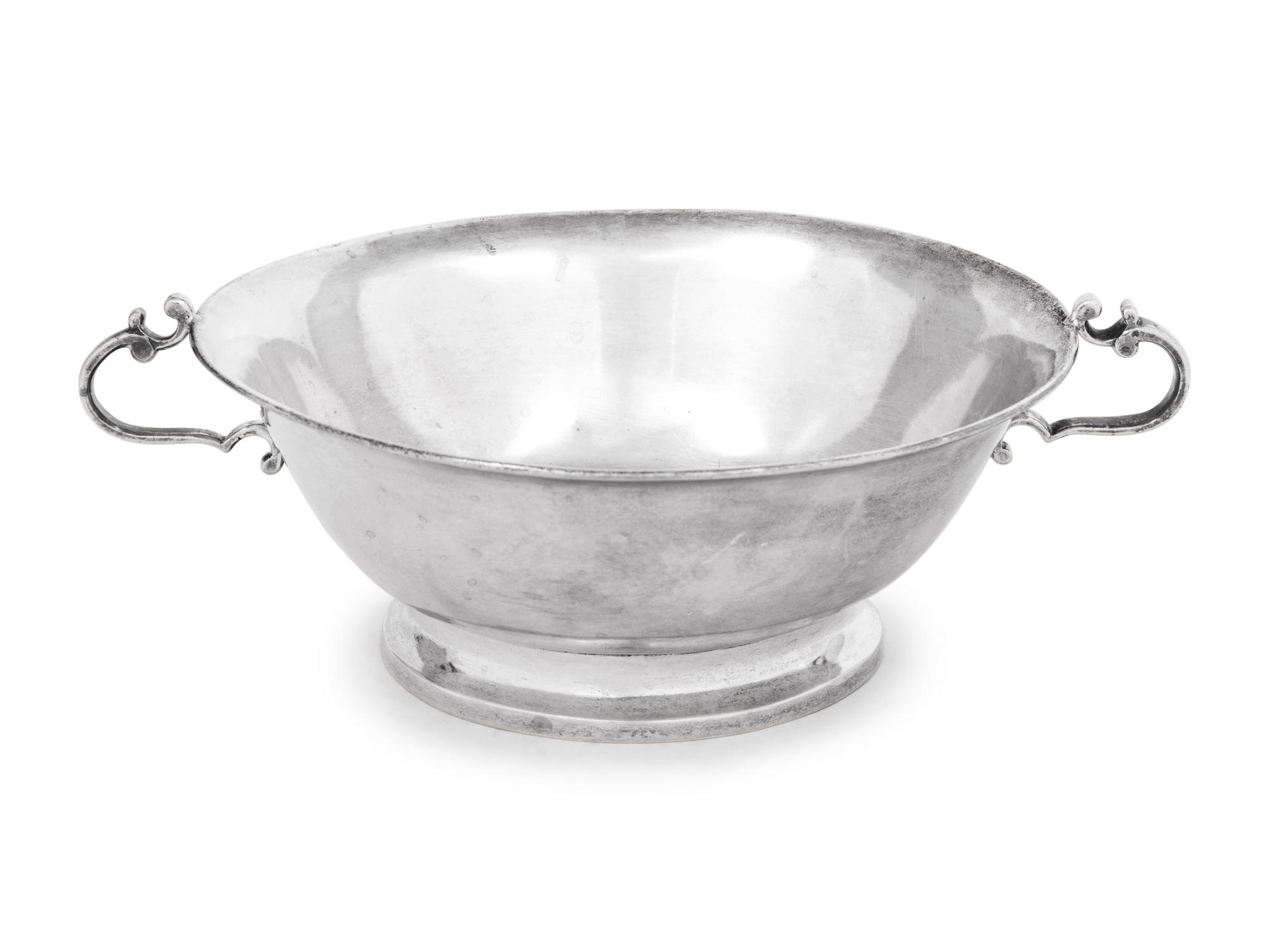 A Continental Silver Handled Bowl