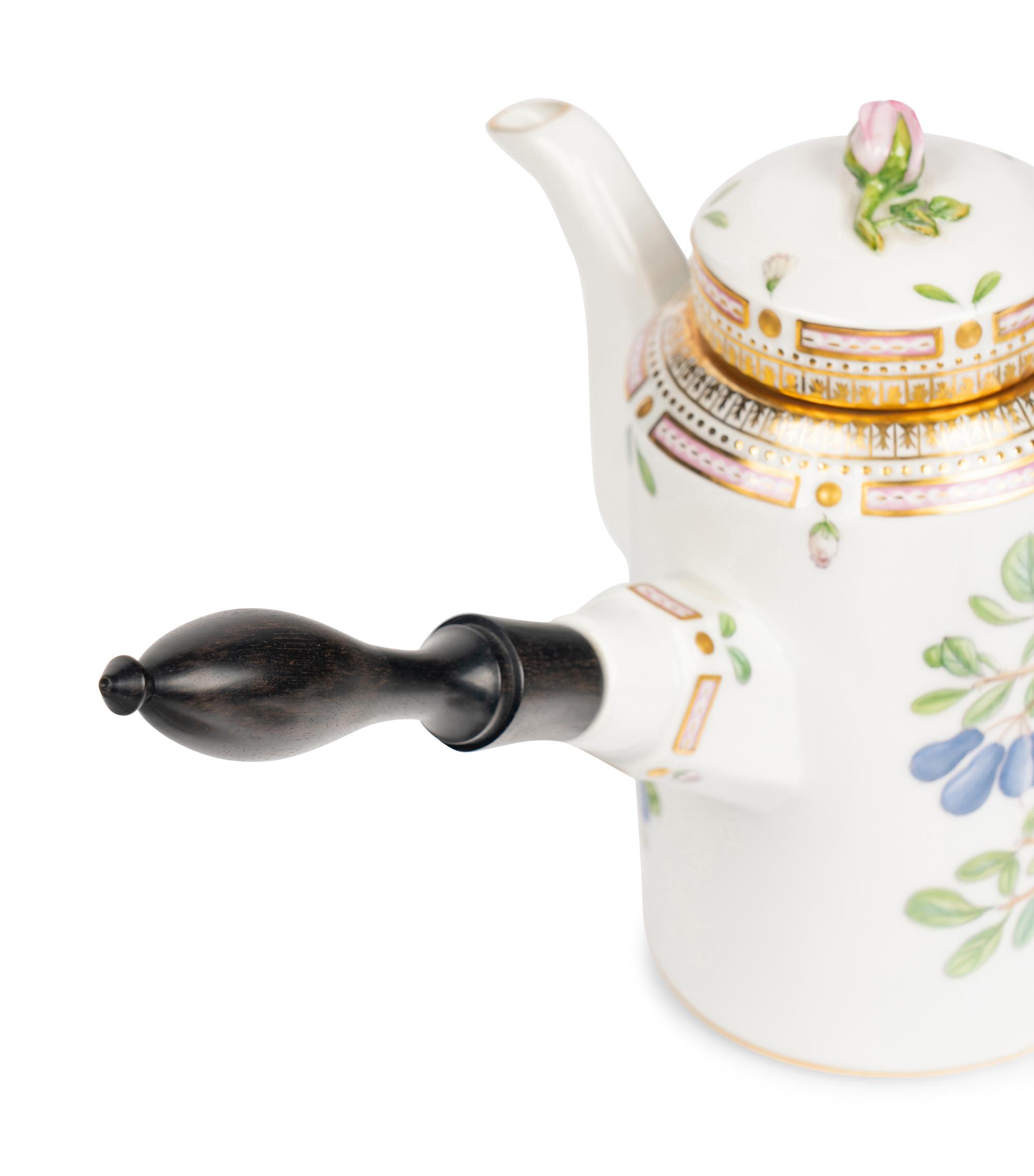 A Royal Copenhagen Flora Danica Porcelain Coffee and Tea Service