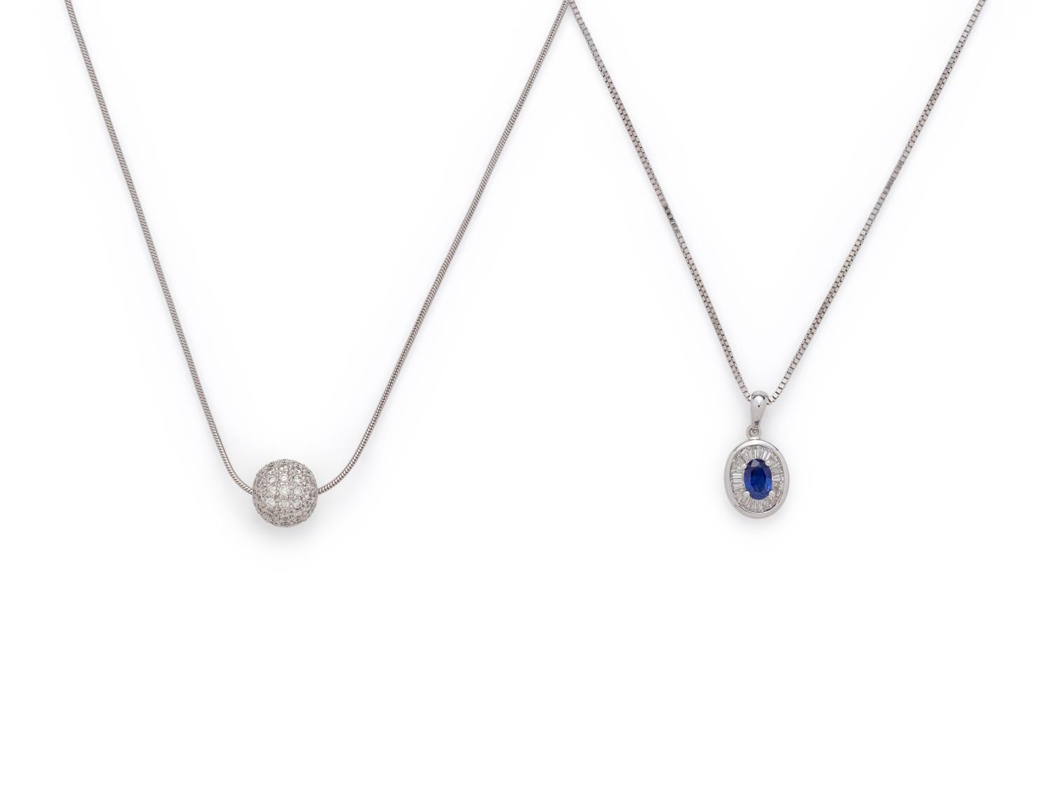 COLLECTION OF DIAMOND NECKLACES