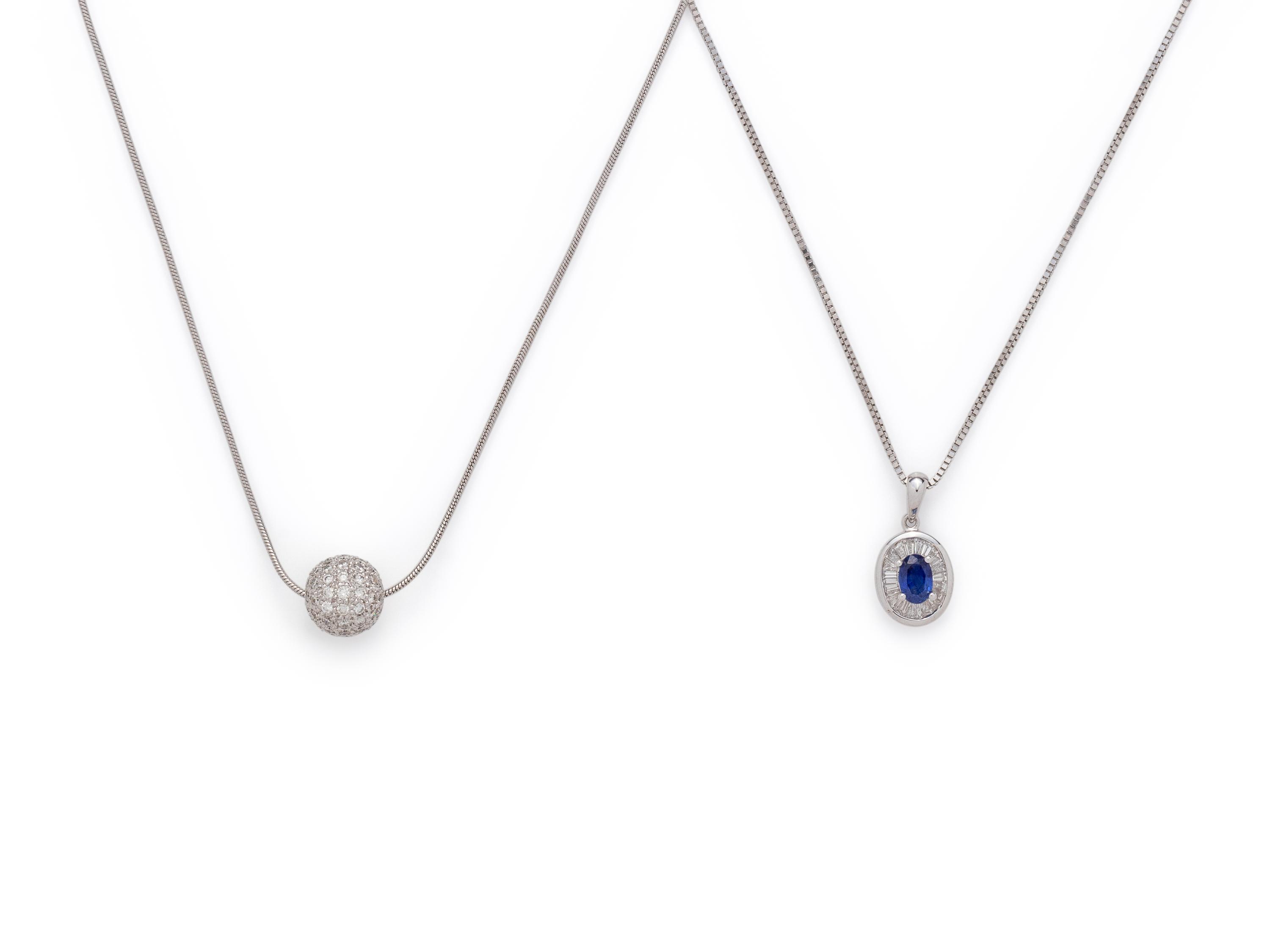 COLLECTION OF DIAMOND NECKLACES