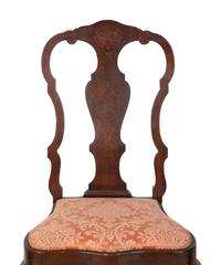 A Pair of Continental Marquetry Side Chairs — 19TH CENTURY