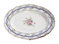 A Pair of Gilbert Drouet Painted Sèvres Porcelain Platters