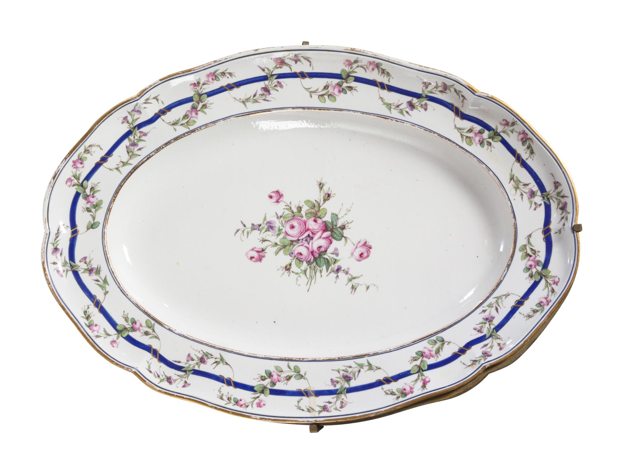 A Pair of Gilbert Drouet Painted Sèvres Porcelain Platters