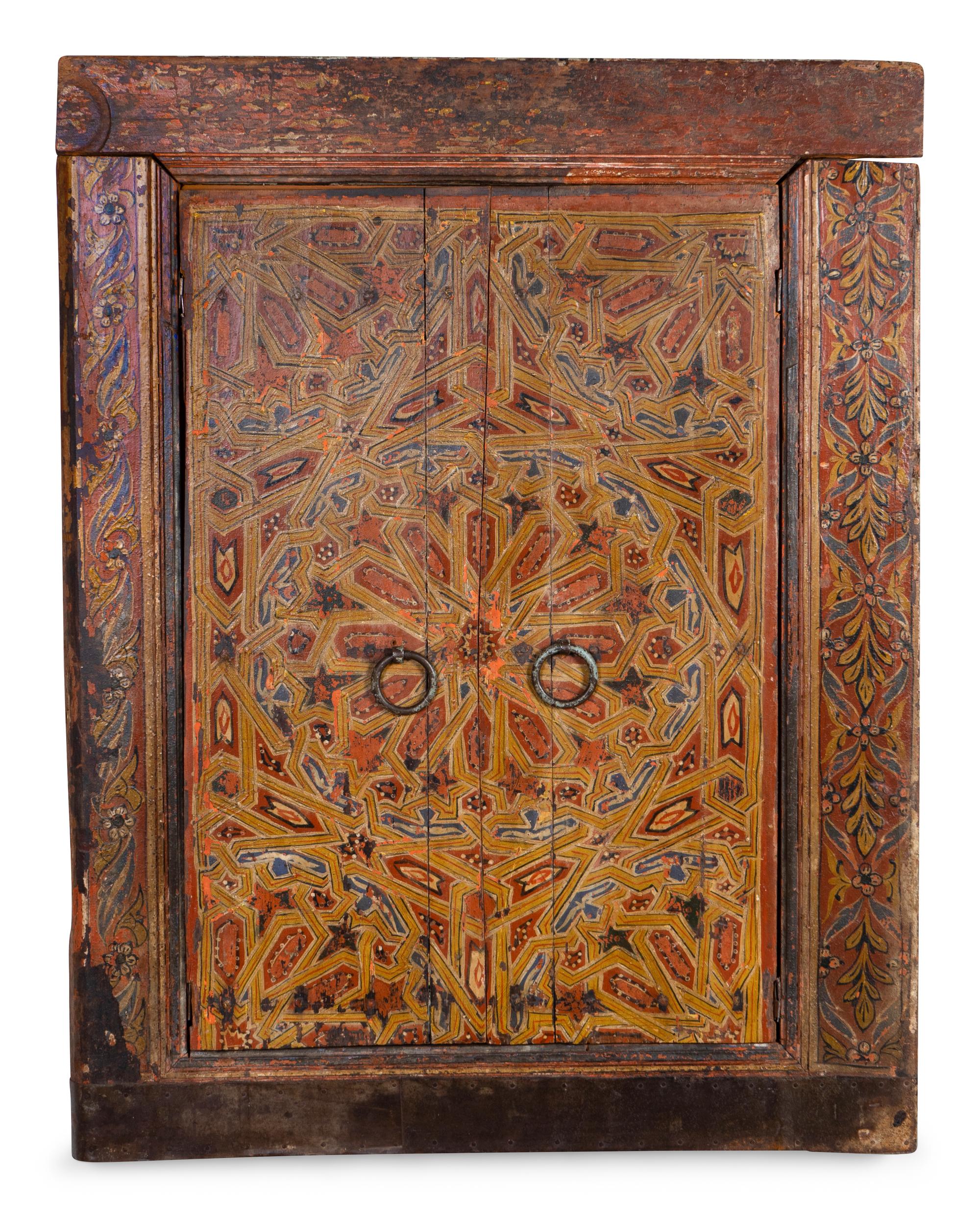 A Tibetan Painted Torgan Offering Cabinet — 19TH/20TH CENTURY