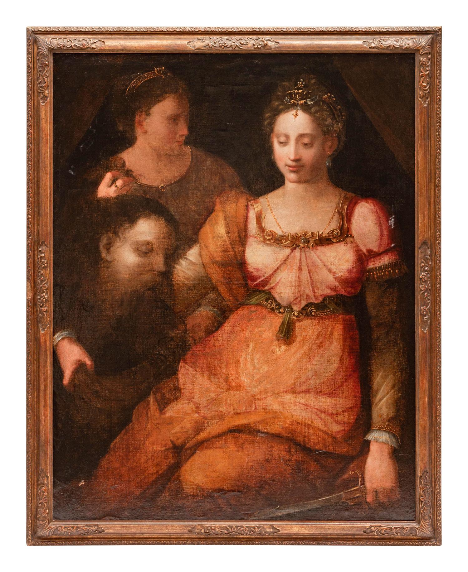 Continental School (18th/19th Century) Judith with the Head of Holofernes oil on canvas