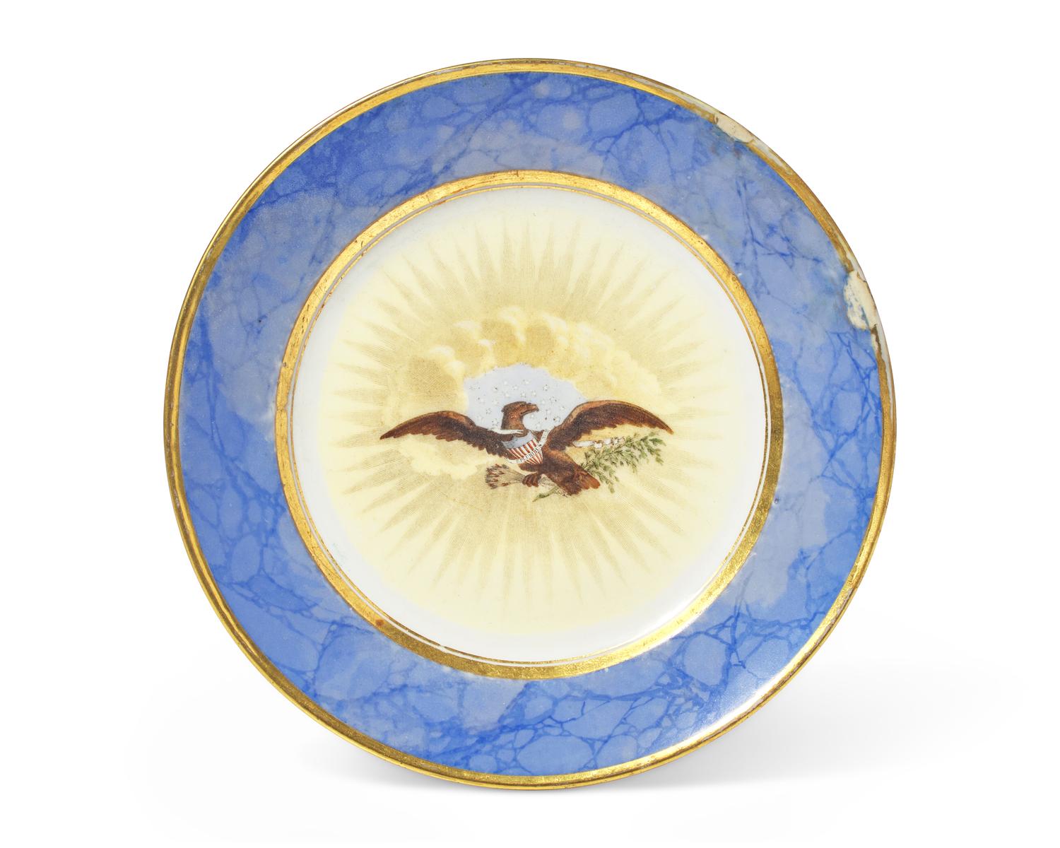 A French Porcelain Dessert Plate from President Andrew Jackson’s State Service