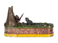 A 'Chief Big Moon' Cast Iron Mechanical Bank